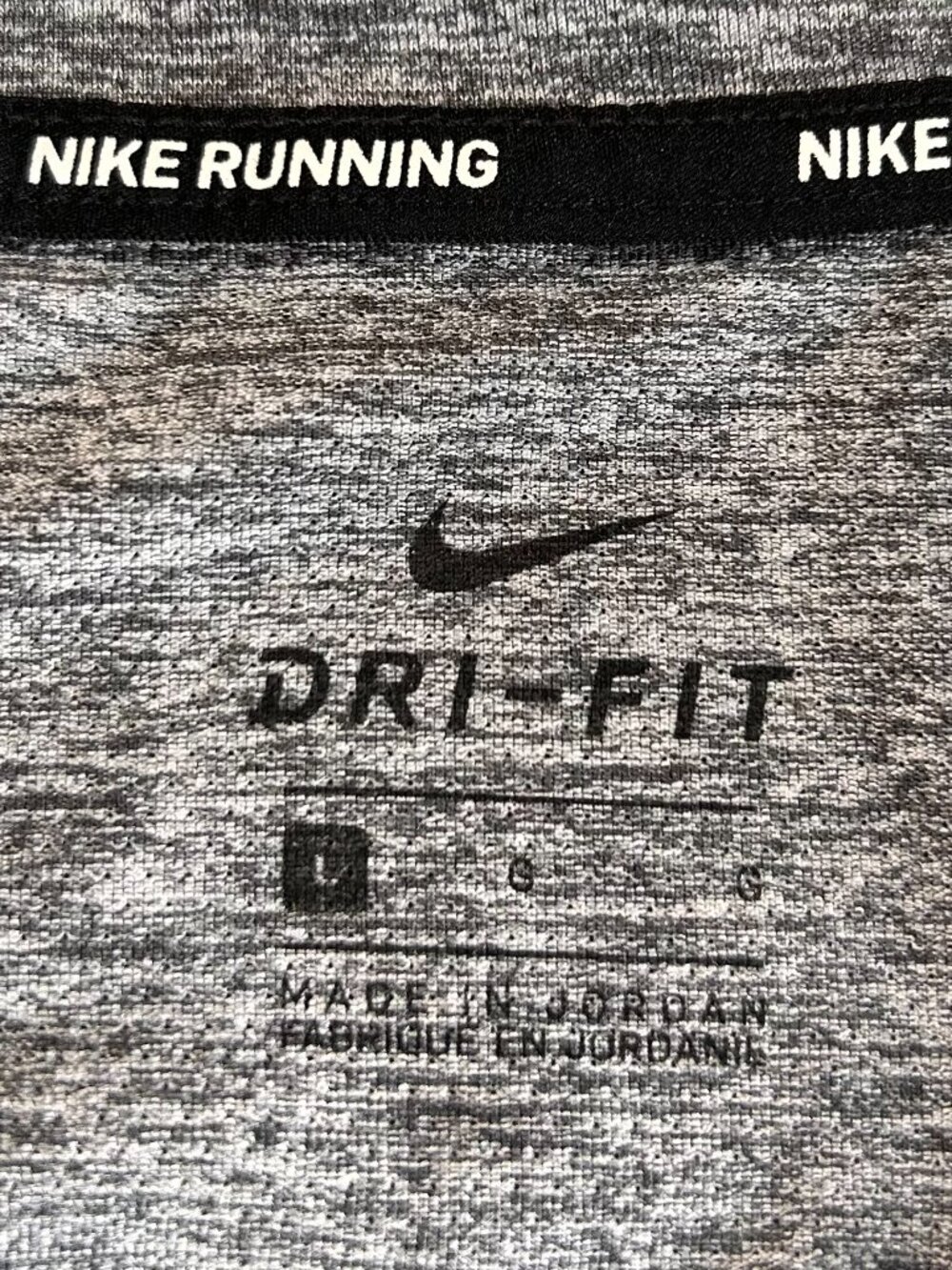 Nike Dri Fit Element 1/2 Half Zip Running Top Large Shirt Heather Gray Gym Women - Picture 3 of 9
